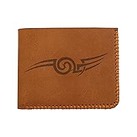 Men's Maori Style -3 Handmade Natural Genuine Pull-up Leather Wallet