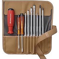 PB 8218 SwissGrip Screwdriver Kit for Slotted & Phillips (Tobacco)