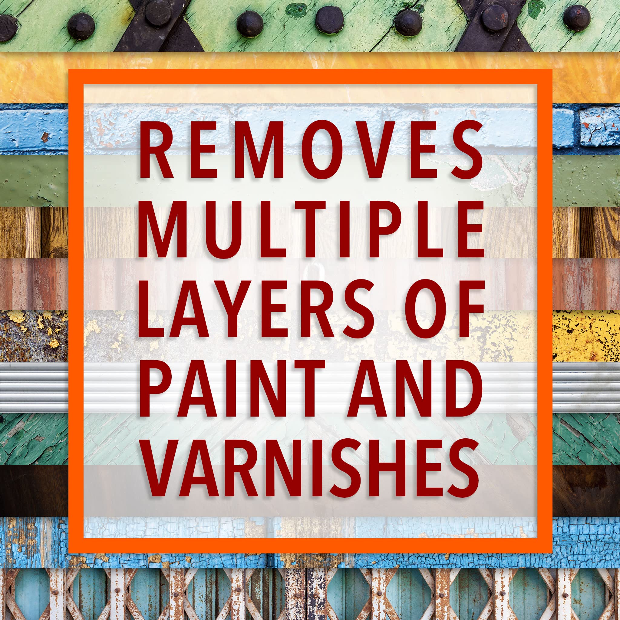 Smart 'n Easy Citrus Paint & Varnish Remover Gel - Strips up to 15+ Layers of Acrylic, Latex, Oil, & Water-Based Paints, Varnishes, & Coatings in One Application - Orange Scent - DIY Friendly - 1/2 Gallon