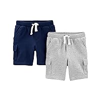 Boys' Knit Cargo Shorts, Pack of 2