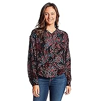 Nine West Women's Cleo New-Age Button Up Front Shirt