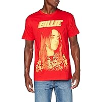 Billie Eilish Men's Racer Logo Jumbo T-Shirt Red
