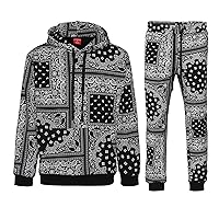 G-Style USA Men's Fleece Tracksuit Set - Zipper Jacket and Sweatpants