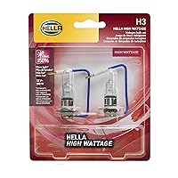 HELLA H3 100WTB Twin Blister High Wattage Bulbs, 12V, 2 Pack