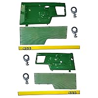 LH/RH Side Panel/Screen/Sticker Set/Panel Retaining Clip Kit AM128982 AM128983 Fits John Deere 455 UP SN
