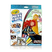 75-2445 Color Wonder Disney Princess Glitter Coloring Pages & Markers Set Art Gift for Kids & Toddlers 3 & Up