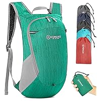 ZOMAKE Ultra Lightweight Packable Backpack 18L - Small Foldable Hiking Backpacks Water Resistant Folding Daypack for Travel(Dark Green)