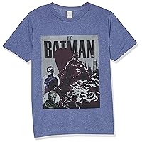 WARNER BROS Little, Big Batman Retro Bat Poster Boys Short Sleeve Tee Shirt