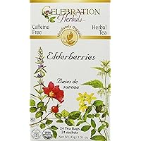 Celebration Herbals Organic Elderberries Tea Bags 24 Count