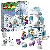 10899 DUPLO Disney Frozen Ice Castle Princess Elsa and Anna Mini Dolls and Snowman Figure Toys for 2 Years Old Girl and Boy