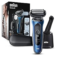 Electric Razor for Men, Series 6 6072cc SensoFlex Electric Foil Shaver with Precision Beard Trimmer, Rechargeable, Wet & Dry with 4in1 SmartCare Center and Travel Case