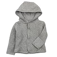 HonestBaby Snap-Front Hooded Jackets, Side-Snap Top, Hoodies in Cozy 100% Organic Cotton Infant Baby Boys, Girls, Unisex