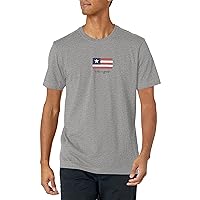 Life is Good Men's Vintage Crusher Graphic T-Shirt Three Stripe American Flag