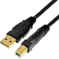 Mediabridge™ USB 2.0 - A Male to B Male Cable (6 Feet) - High-Speed with Gold-Plated Connectors - Black - (Part# 30-001-06B)