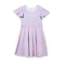Speechless Girls' Short Sleeve Sparkly Fit and Flare Party Dress