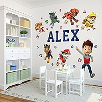 Premium Personalized Life Sized Wall Decal for Kids Room Décor - Peel & Stick, Removable (PAW Patrol™)