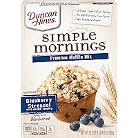 Duncan Hines Simple Mornings Blueberry Streusel Premium Muffin Mix, 20.5 oz