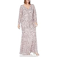 Adrianna Papell Women's Stretch Sequin Gown