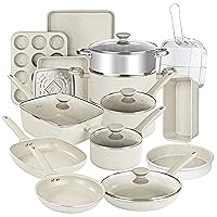 Granitestone 20 Pc Pots and Pans Set Non Stick Cookware Set, Kitchen Cookware Sets, Pot and Pan Set, Pot Set, Diamond Coated Nonstick Cookware Set with Lids, Healthy and Non Toxic, Dishwasher Safe