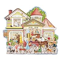 300 Piece Puzzle for Adults Rosiland Solomon LULU'S Vet House Colorful Quality Shaped Jigsaw by KI Puzzles