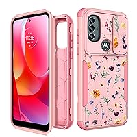 for Motorola Moto G Pure/G Power 2022 /G Play 2023 Case with Camera Cover for Women Men Girls,Heavy Duty Collection Military Grade Protctive Shockproof Phone Cases with Sliding Protector