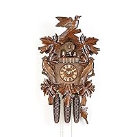 German Cuckoo Clock 8-day-movement Carved-Style 20.00 inch - Authentic black forest cuckoo clock by Hekas