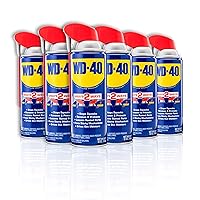 WD-40 Original Formula, Multi-Use Product with Smart Straw Sprays 2 Ways,12 OZ [6-Pack]