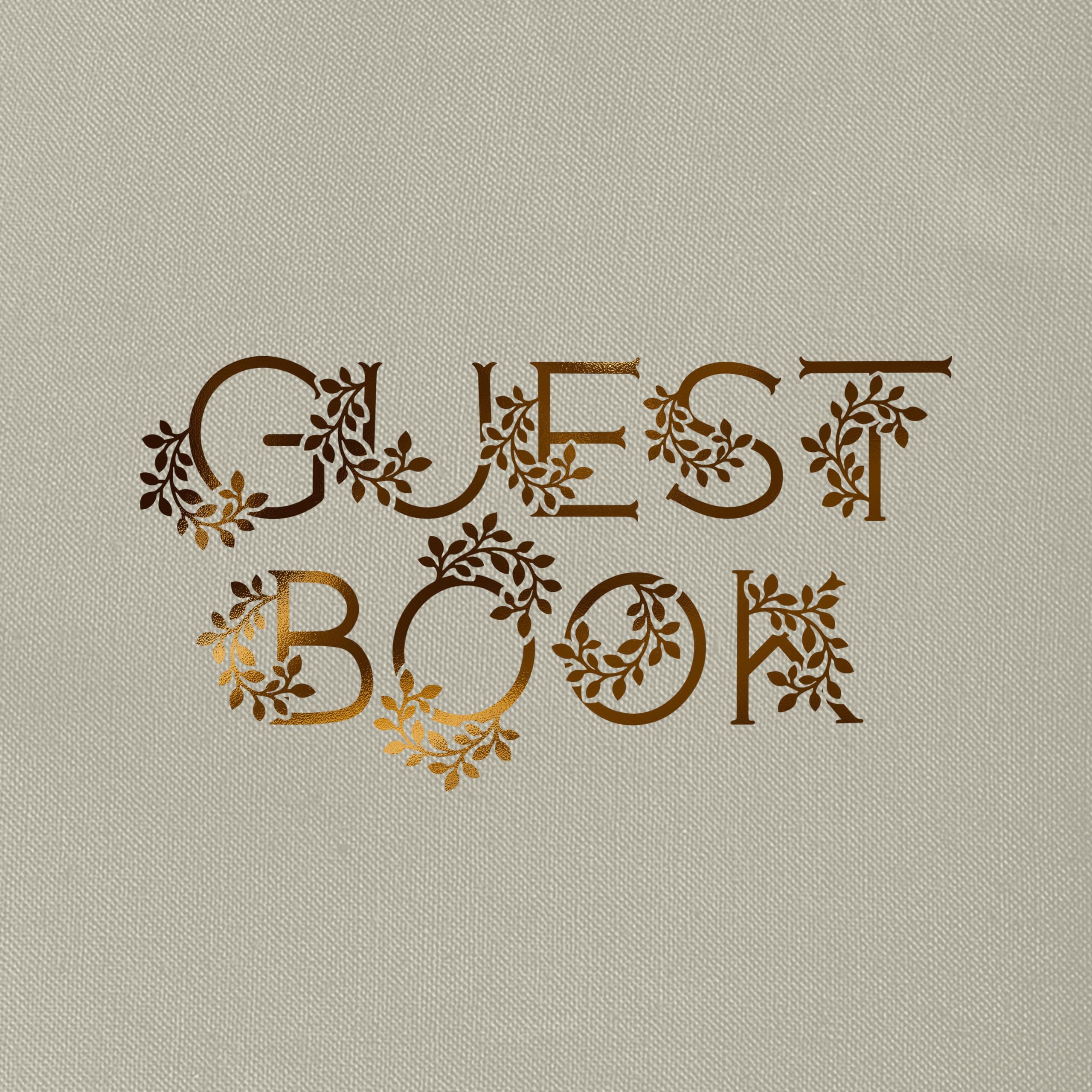 Wedding Guest Book: An Heirloom-Quality Guest Book with Foil Accents and Hand-Drawn Illustrations