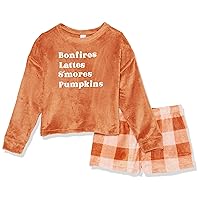 Sugar & Jade Girls' Teen Sleeve T-Shirt and Shorts Pajama Set 2-Pack