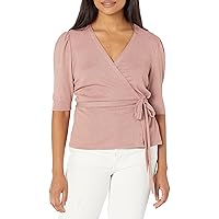 PAIGE Women's Muffy 1/2 Sleeves Deep V-Neck Ballet Inspired Top