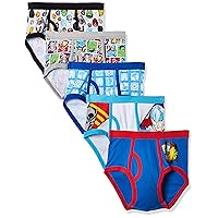 Marvel Boys' Avengers 100% Cotton Briefs with Assorted Hero Prints Including Iron Man, Hulk, Thor & More in Size 4, 6 & 8