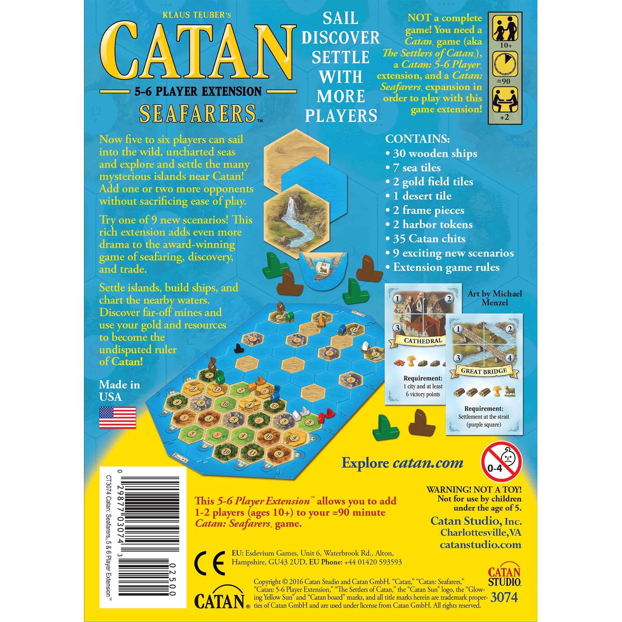 CATAN Seafarers Board Game Extension Allowing a Total of 5 to 6 Players for The CATAN Seafarer Expansion | Board Game for Adults and Family | Adventure Board Game | Made by Catan Studio