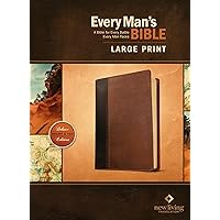 Every Man's Bible: New Living Translation, Large Print, TuTone (LeatherLike, Brown/Tan) – Study Bible for Men with Study Notes, Book Introductions, and 44 Charts Every Man's Bible: New Living Translation, Large Print, TuTone (LeatherLike, Brown/Tan) – Study Bible for Men with Study Notes, Book Introductions, and 44 Charts Imitation Leather