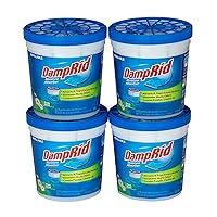 DampRid Refillable Moisture Absorber, 10.5 oz. Cups, 4 Pack, Fresh Scent, Traps Moisture for Fresher, Cleaner Air, No Electricity Required, Lasts Up To 60 Days