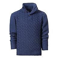 Gioberti Kids and Boys Mock Neck Pullover Knitted Sweater