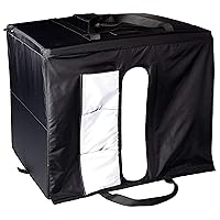 Portable Foldable Photo Studio Box with LED Light, 1 Count (Pack of 1), Black, 25 x 30 x 25 Inches