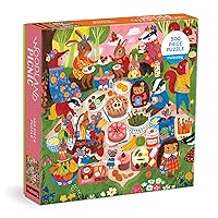 Mudpuppy Woodland Picnic 500 Piece Family Puzzle