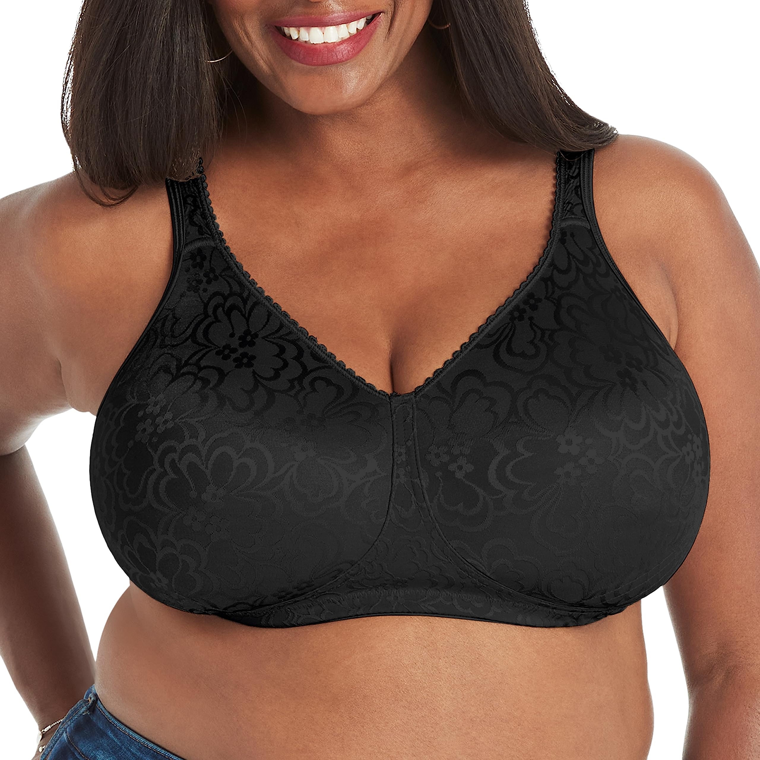 Playtex Women's 18-Hour Ultimate Lift Wireless Full-Coverage Bra with Everyday Comfort, Single Or 2-Pack