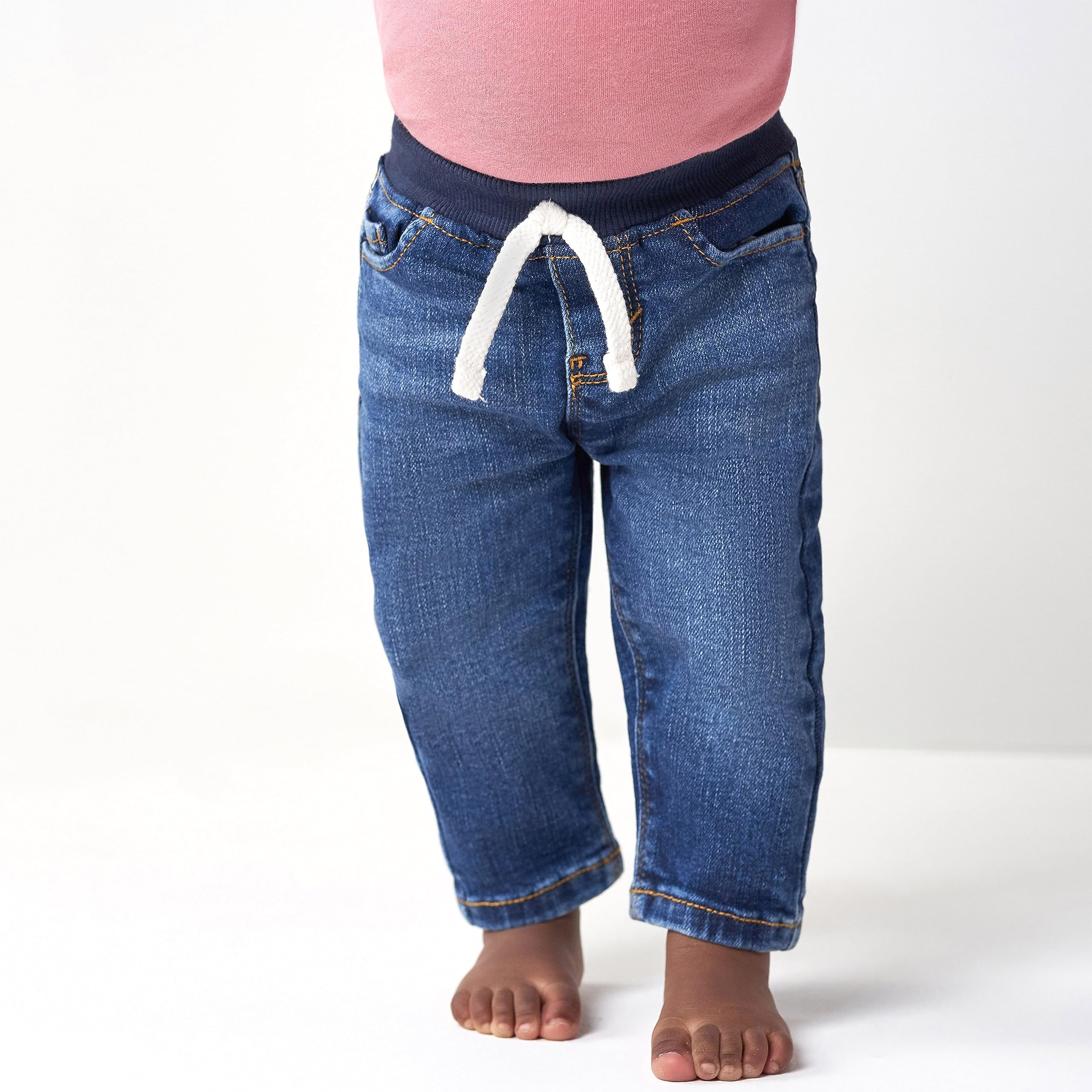 Gerber Baby Toddler Rib Waist Stretch Denim Skinny Jeans