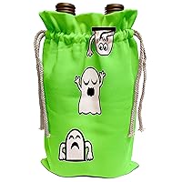 3dRose BlakCircleGirl - Halloween - Peek-A-Boos - Little ghosties having some fun. - Wine Bag (wbg_306704_1)