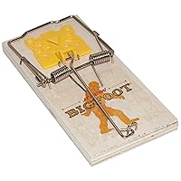 JT Eaton Bigfoot 403-12 Rat Size Spring Action Wooden Snap Trap with Expanded Trigger (Pack of 12)