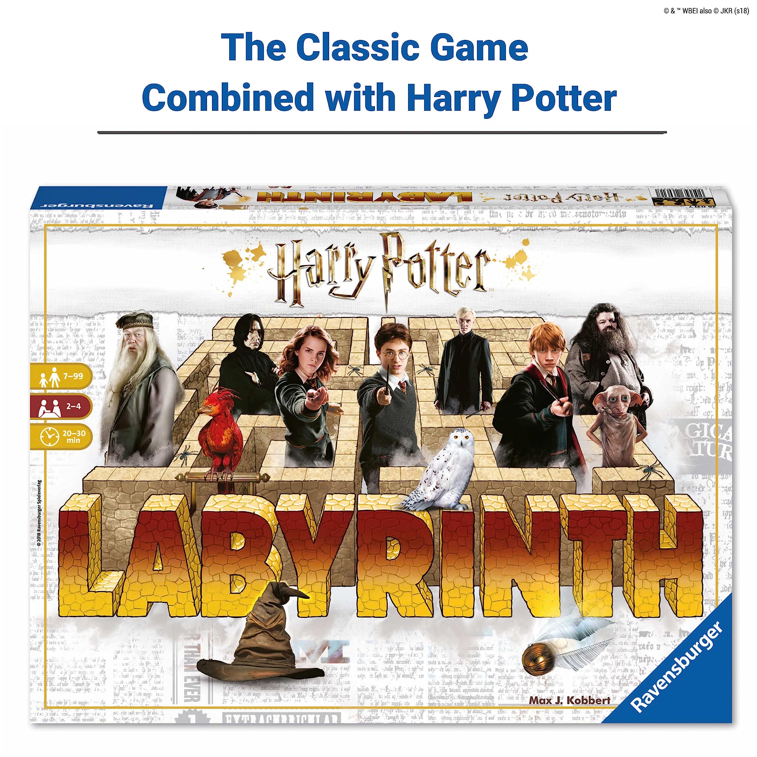Ravensburger Harry Potter Labyrinth Family Board Game for Kids & Adults Age 7 & Up - So Easy to Learn & Play with Great Replay Value
