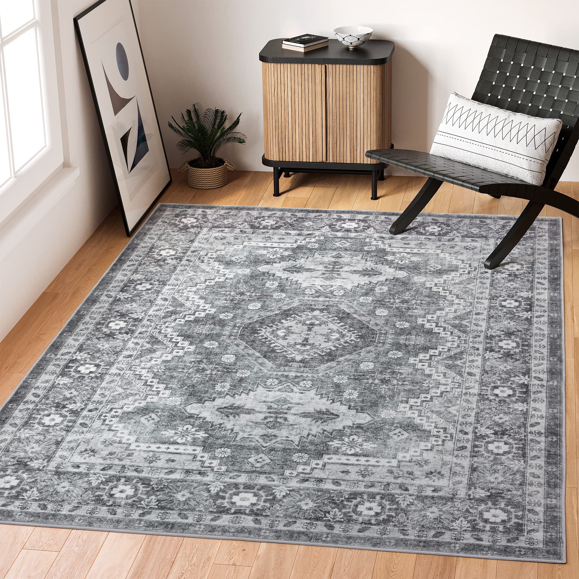 Mua Rugland 5x7 Area Rugs - Stain Resistant, Washable and Anti ...