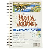 Strathmore 483-7 Softcover Watercolor Art Journal, 7.75 x 9.75, White, 24  Sheets