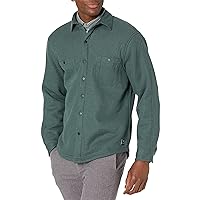 Men's Fleece Lined Rib Shirt Jacket