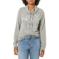 Digital Wave Graphic Women's Long Sleeve Cowls Top