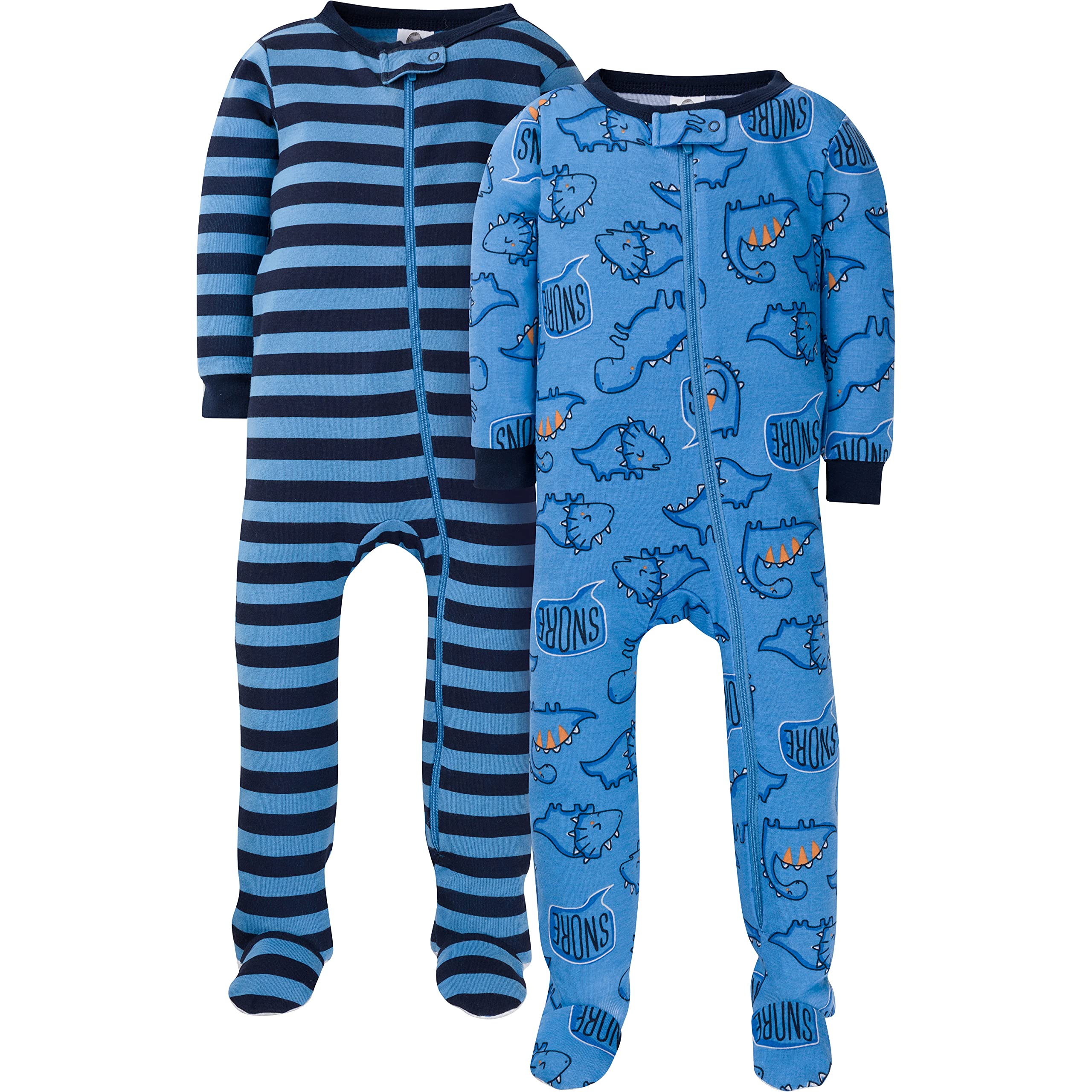 Gerber Baby Boys' 2-Pack Footed Pajamas