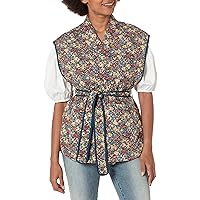 [BLANKNYC] Womens Floral Quilted Vest