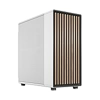 Fractal Design North XL Chalk White Mesh- Three 140mm Aspect PWM Fans Included- Type C USB- EATX Airflow Full Tower PC Gaming case