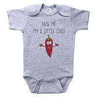Food Baby Onesie/HUG ME I'M A LITTLE CHILI/Unisex Infant Bodysuit